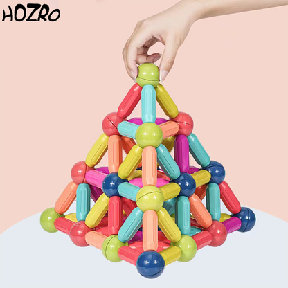 Puzzle Magnetic HOZRO, cu 25 de Piese Colorate – Joc Educativ și Creativ pentru Copii, Dezvoltă Imaginația, Coordonarea și Gândirea Logică HOZRO