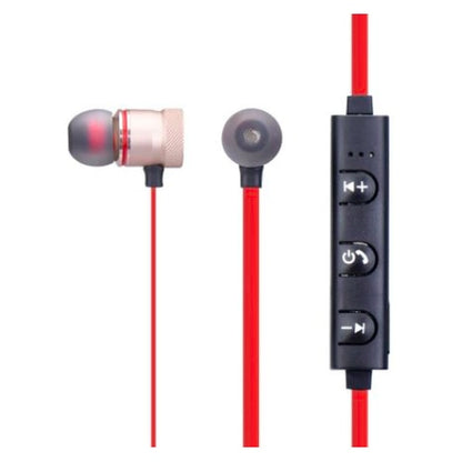 Casti HOZRO Bluetooth Sport M5, wireless, Prindere Magnetica, In-ear cu Microfon, rosu BESTSELLS