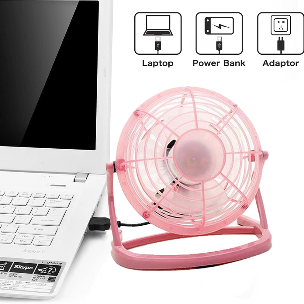 Mini Ventilator de Masă USB Hozro, 6 inch – Performanță Metalică și Răcorire la 360° HOZRO