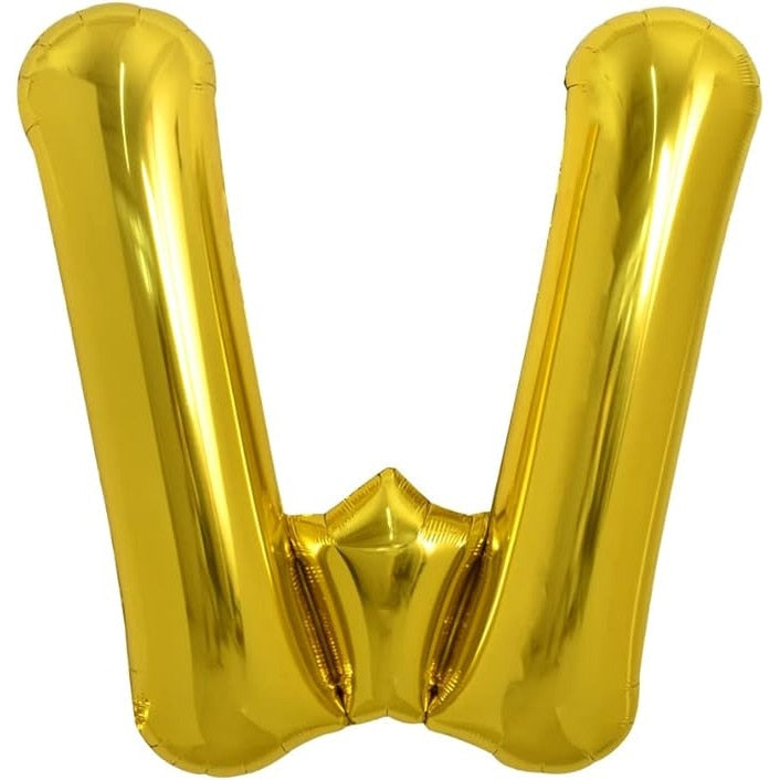 Balon folie HOZRO, gold, in forma de litera W BESTSELLS