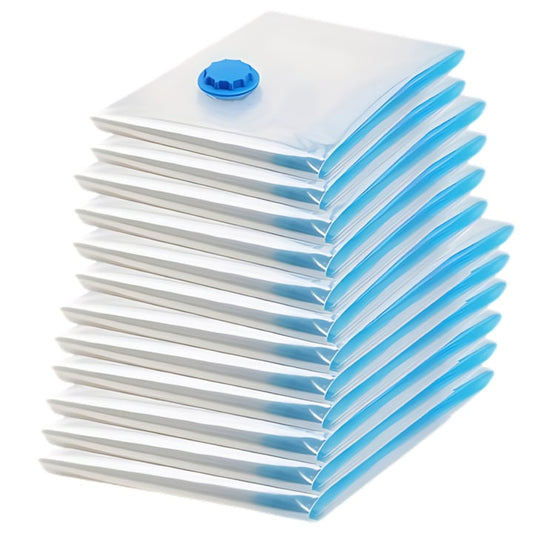Set de 12 saci pentru vidat haine, HOZRO®, transparenti, cu 4 dimensiuni diferite, usor de folosit BESTSELLS