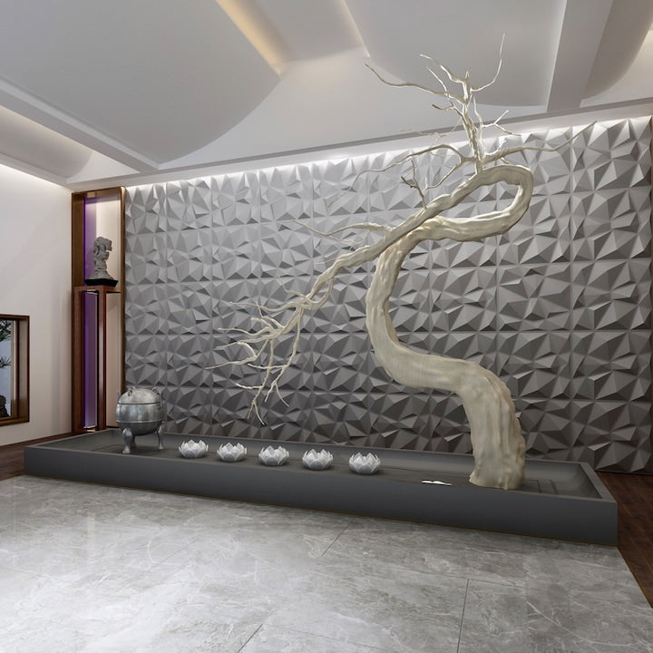 Tapet 3D autoadeziv, Model forme geometrice, design modern, foarte usor de montat HOZRO