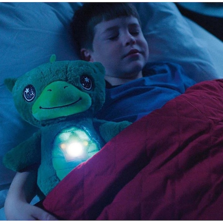 Jucărie de Pluș și Lampă de Veghe Hozro Star Belly Dream Lites – Proiecții și Muzică, Verde HOZRO