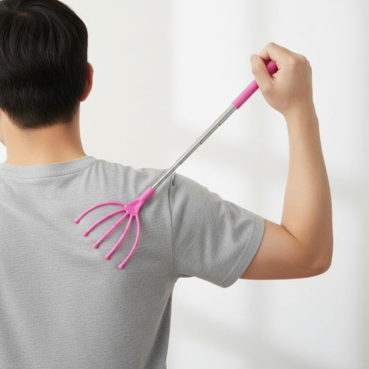 Scărpinător și Dispozitiv Masaj Extensibil pentru Spate Hozro (25 - 62 cm) – Relaxare și Revigorare Zilnică HOZRO