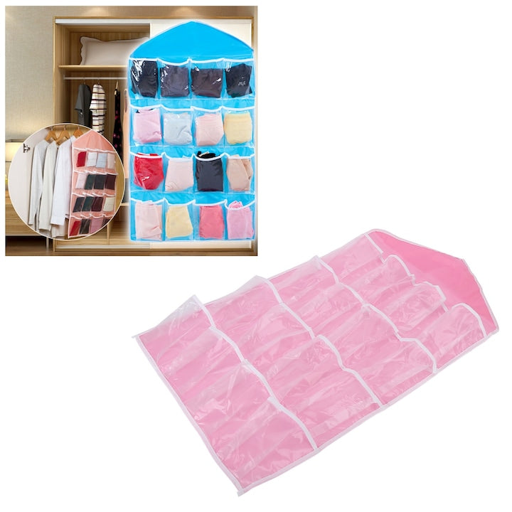 Organizator Suspendat Premium pentru Lenjerie și Șosete, 24 Compartimente, Poliester, 40x80 cm BESTSELLS