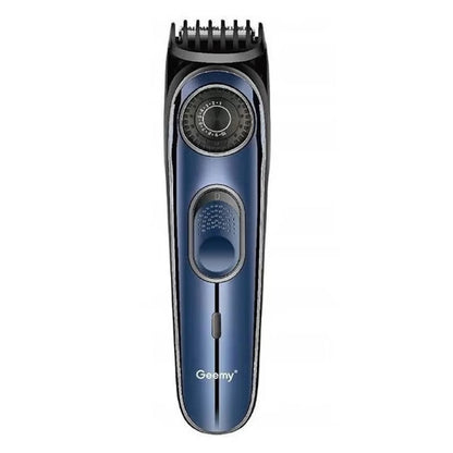 Aparat de tuns HOZRO barba, par si par corp fara fir 10 in 1 reglabil, Geemy Professional Hair Trimmer GM-6675, 45 minute runtime, Lame inox, Pieptane ajustabil 1-10mm, Lame cu ascutire automata, Acumulator 600mAh LI-ION Battery, Albastru BESTSELLS