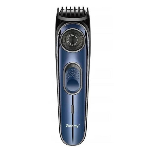 Aparat de tuns HOZRO barba, par si par corp fara fir 10 in 1 reglabil, Geemy Professional Hair Trimmer GM-6675, 45 minute runtime, Lame inox, Pieptane ajustabil 1-10mm, Lame cu ascutire automata, Acumulator 600mAh LI-ION Battery, Albastru BESTSELLS