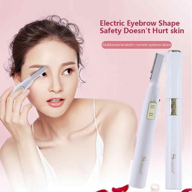 Trimmer electric pentru femei HOZRO Surker SK-005, alimentare baterie AAA, accesorii incluse, Alb BESTSELLS