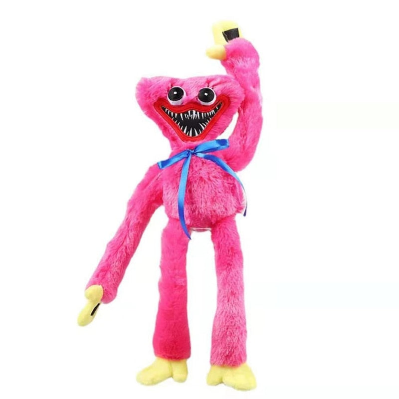 Jucarie de Plus, Huggy Wuggy, 40 cm, Brate Flexibile, color Albastru, HOZRO