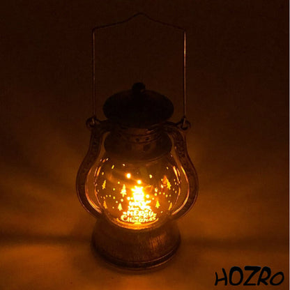 Felinar Decorativ HOZRO, cu Lumină LED Caldă, 10 cm, Culoare Auriu, Model 117-85 – Design Elegant, Perfect pentru Decor de Interior și Exterior, Baterii Incluse HOZRO