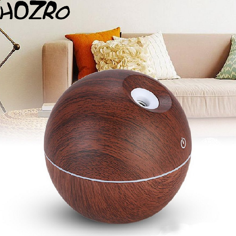 Difuzor HOZRO, Aromaterapie 001 – Umidificator cu LED, Design Elegant, Disponibil în Culorile Bej și Maro HOZRO