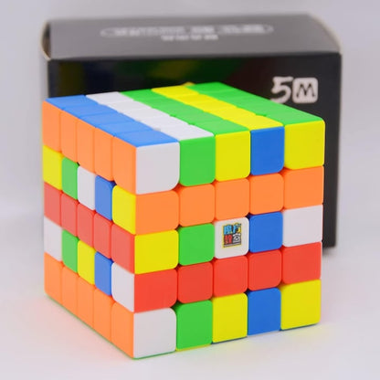 Cub Puzzle 5X5 magnetic MoYo HOZRO, Jucărie Logică 3D pentru Dezvoltarea Gândirii, Meilong 4M Stickerless HOZRO