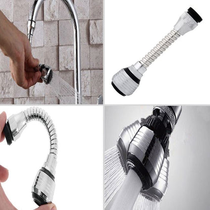🚰 Cap de Robinet Universal și Flexibil HOZRO TurboFlex – Rotire 360°, Lungime 15 cm, Inox Premium HOZRO