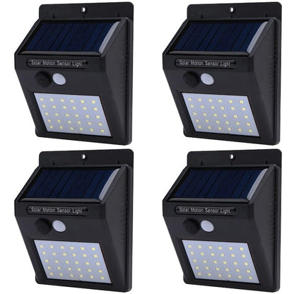 Lampă Solară HOZRO, 30 LEDURI, Senzor de Mișcare, Protecție IP65, Rezistentă la Apă și Intemperii – Iluminat Exterior Eficient pentru Curte, Grădină, Terasă sau Aleii HOZRO