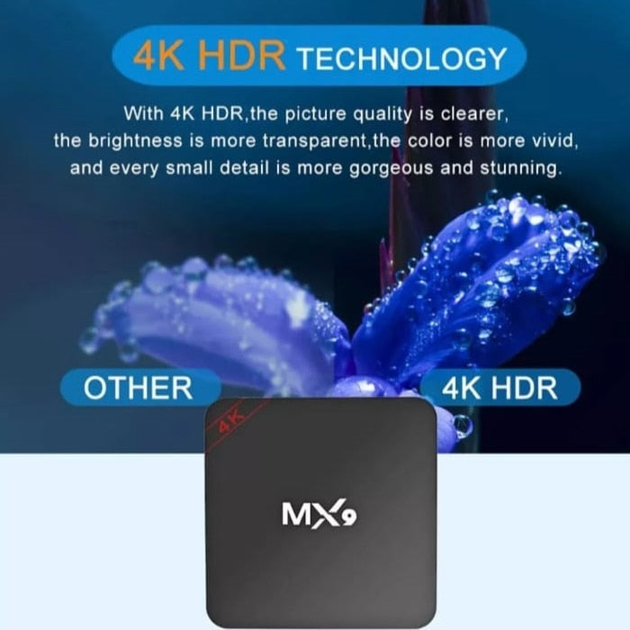 Media Player TV Box Hozro MX9 Smart 4K – Android, Stocare Masivă de 512GB și Divertisment fără Limite HOZRO