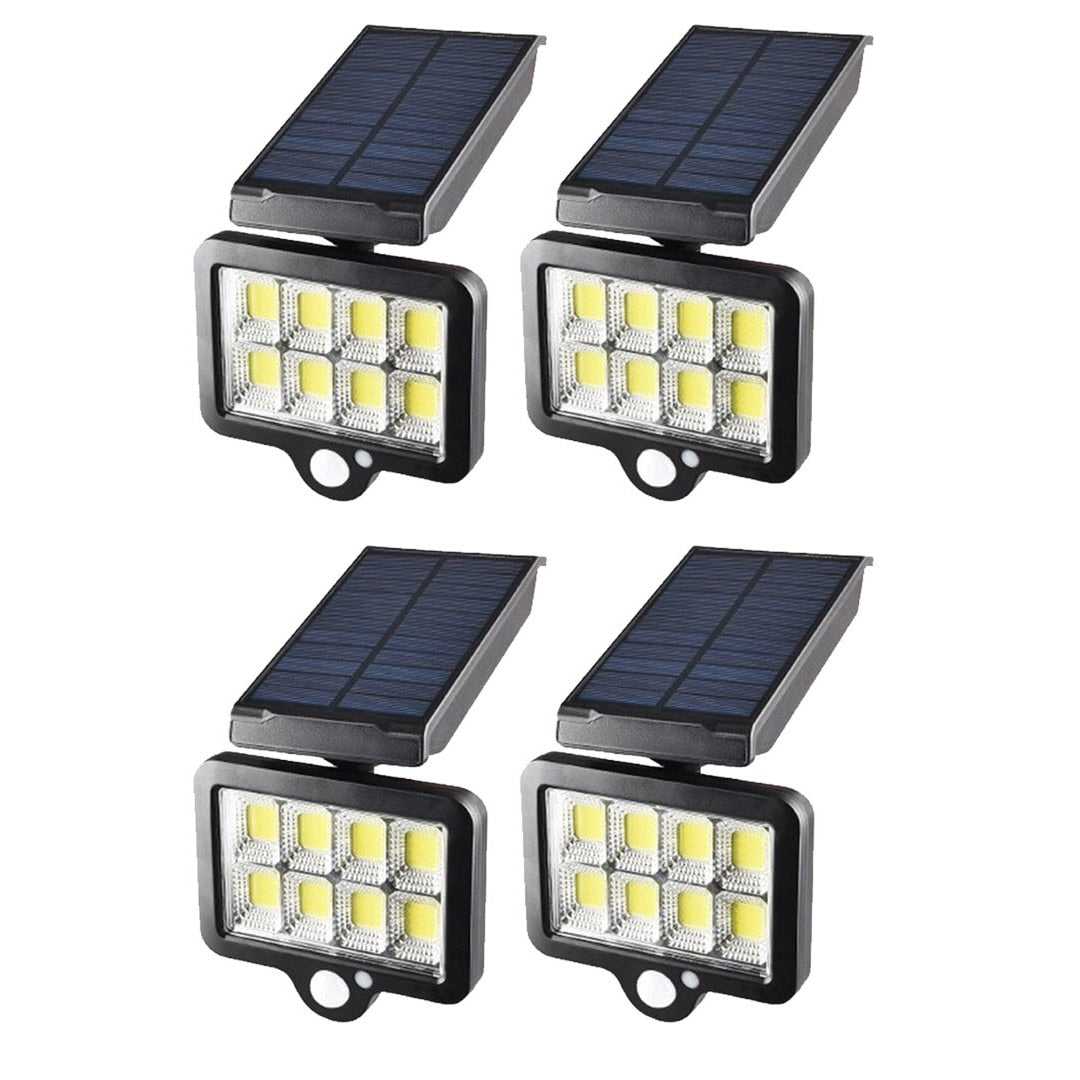 Lampa HOZRO cu incarcare solara, 128 x LED COB, senzor de miscare/lumina/stare de veghe, buton ON/OFF, rotatie 360°, telecomanda inclusa YT-140 HOZRO
