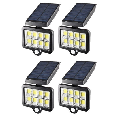 Lampa HOZRO cu incarcare solara, 128 x LED COB, senzor de miscare/lumina/stare de veghe, buton ON/OFF, rotatie 360°, telecomanda inclusa YT-140 HOZRO