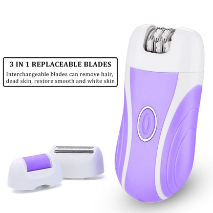 🌟Epilator Reîncărcabil  HOZRO Boxili 3 in 1, 2 Capete pentru Epilare și Ras, Acumulator și 2 Viteze, diverse culori HOZRO