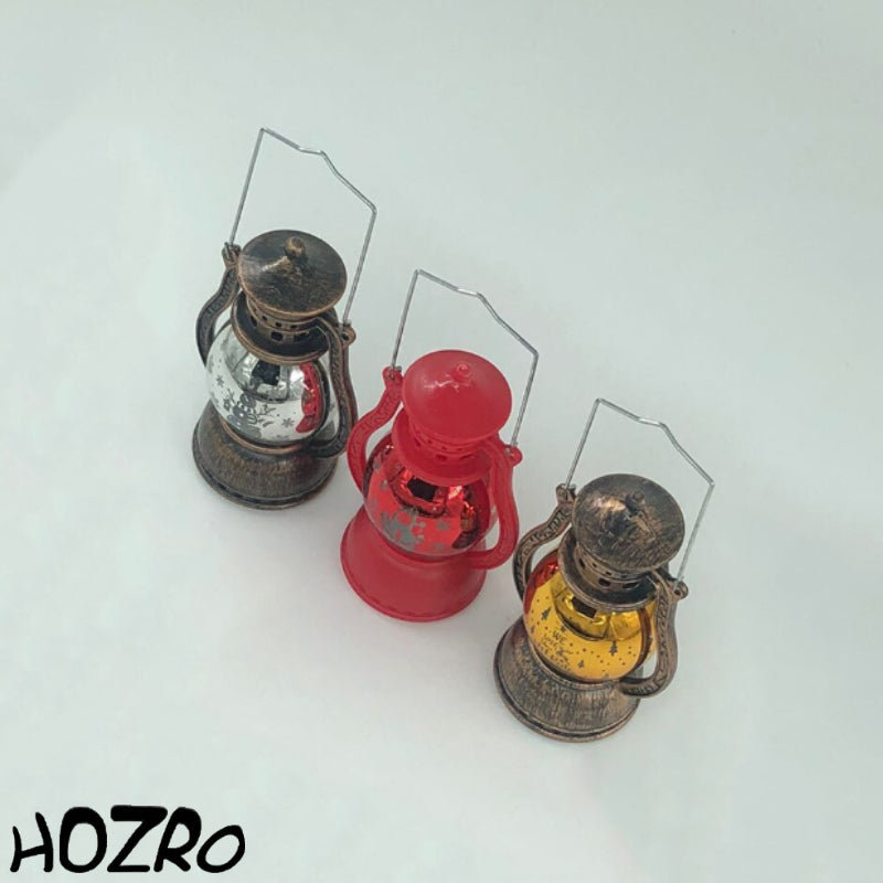 Felinar Decorativ HOZRO, cu Lumina LED Calda, 10 cm, Rosu, Model 117-85 – Design Elegant, Perfect pentru Decor de Interior si Exterior, Baterii Incluse HOZRO