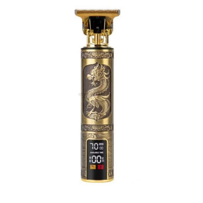 Masina de Tuns HOZRO cu afisaj, Par, Barba si Contur, Model Dragon, Zgomot Redus, Foarte Subtire, Varietate de Stiluri, Pentru Orice Varsta, Fara Fir, Cu Lame din Inox, Auriu BESTSELLS