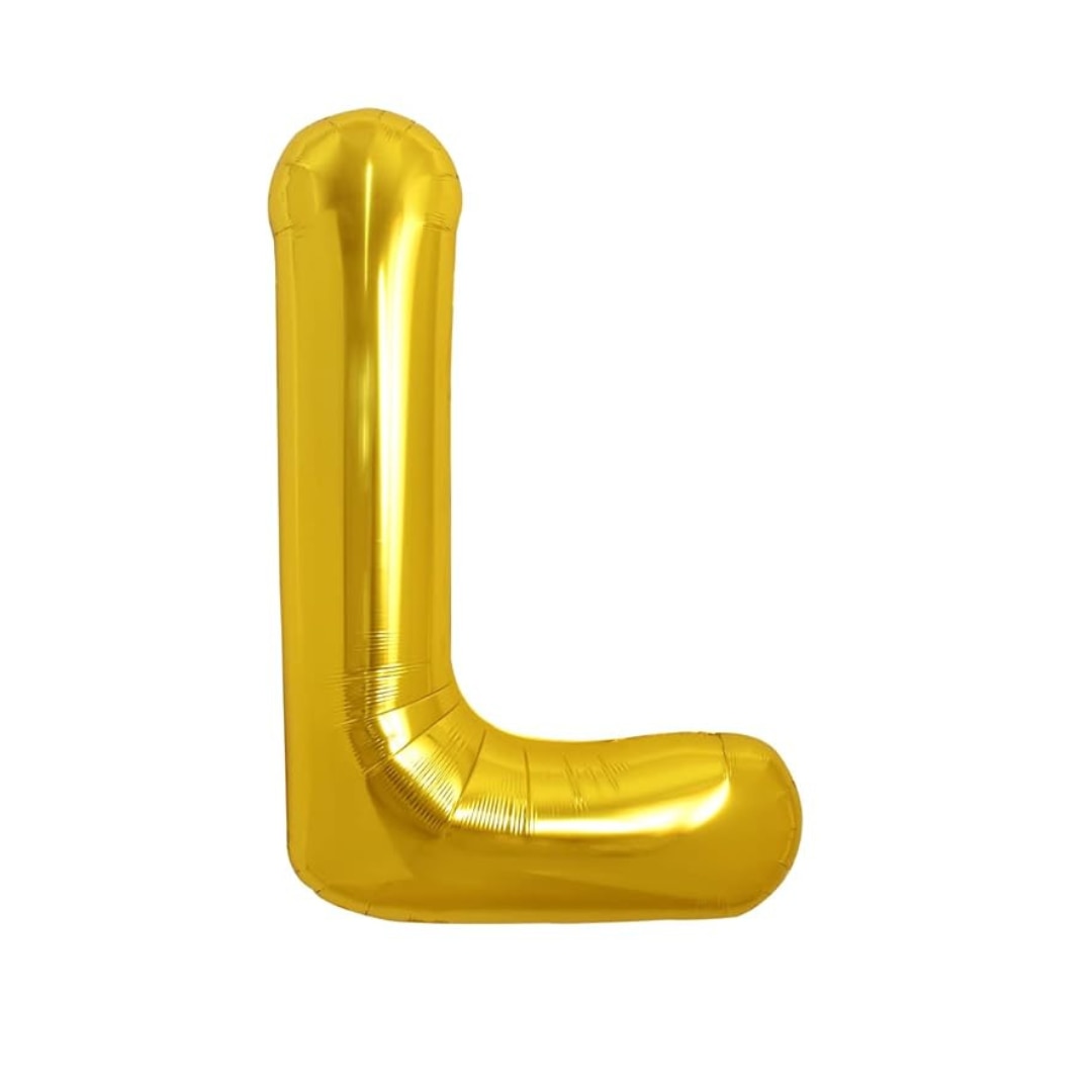 Balon folie HOZRO, gold, in forma de litera L, 40 cm BESTSELLS