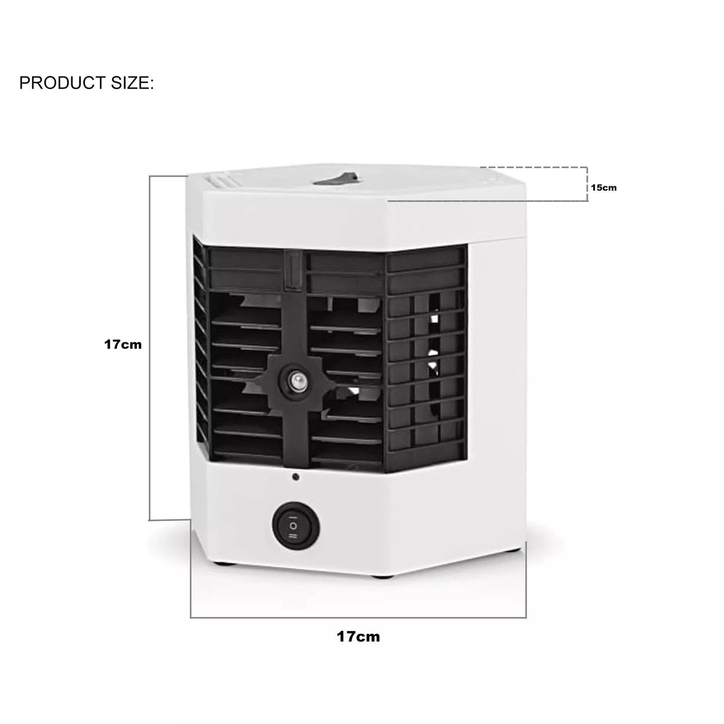 Mini Răcitor Portabil HOZRO, Cooler Arctic Cool Ultra-Pro, 2 Puteri, 10W, Alimentare USB, Alb Umidificare a Aerului cu Rezervor de Apă, Trepte de Viteză Reglabile, Ideal pentru Birou, Dormitor sau Vacanțe HOZRO