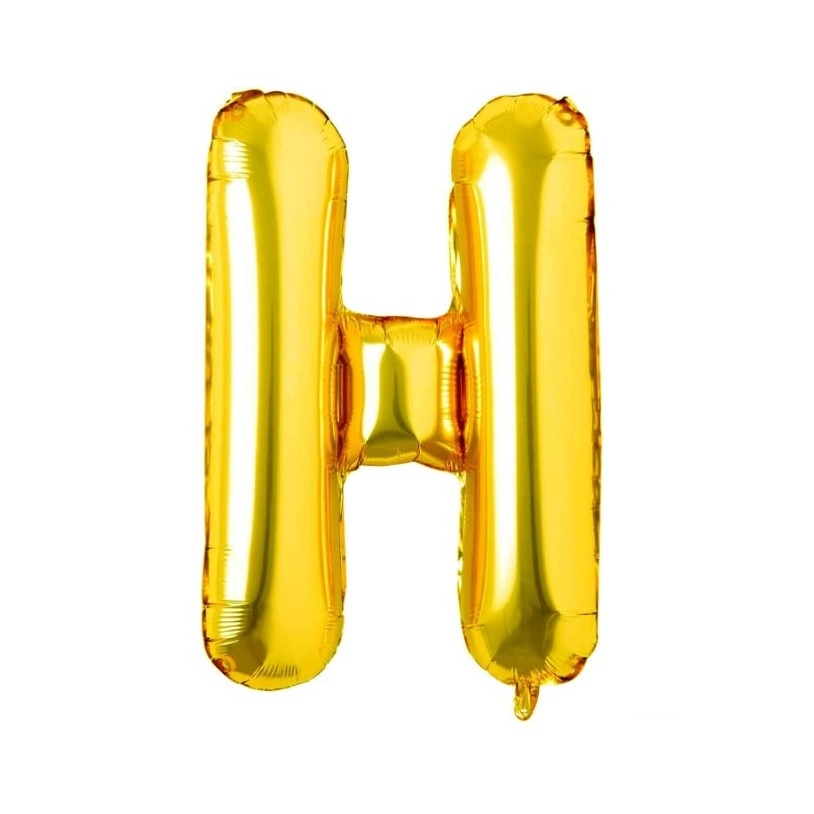 Balon folie HOZRO, gold, in forma de litera H BESTSELLS