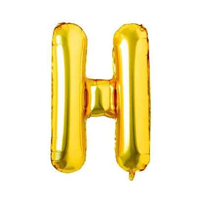 Balon folie HOZRO, gold, in forma de litera H BESTSELLS