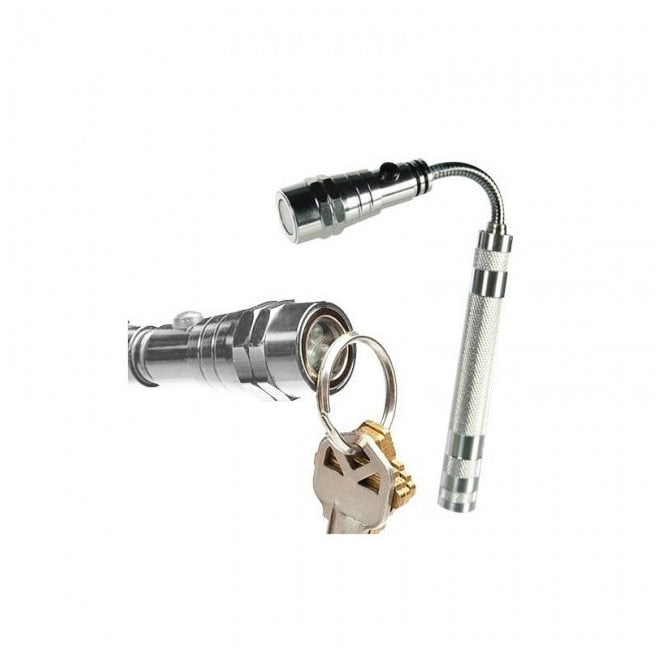 Lanternă Telescopică Magnetică Hozro – LED, Cap Flexibil 360°, Extensibilă, pentru Inspecție și Recuperarea Obiectelor Metalice HOZRO