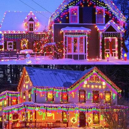 🌟 Transformă-ți Casa într-o Poveste de Iarnă! Instalație Premium de Crăciun Hozro – Tip Țurțuri Curgători BESTSELLS