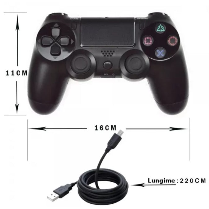 Controller Wireless HOZRO, DoubleShock , compatibil cu PS4, vibratie dubla, baterie performanta HOZRO