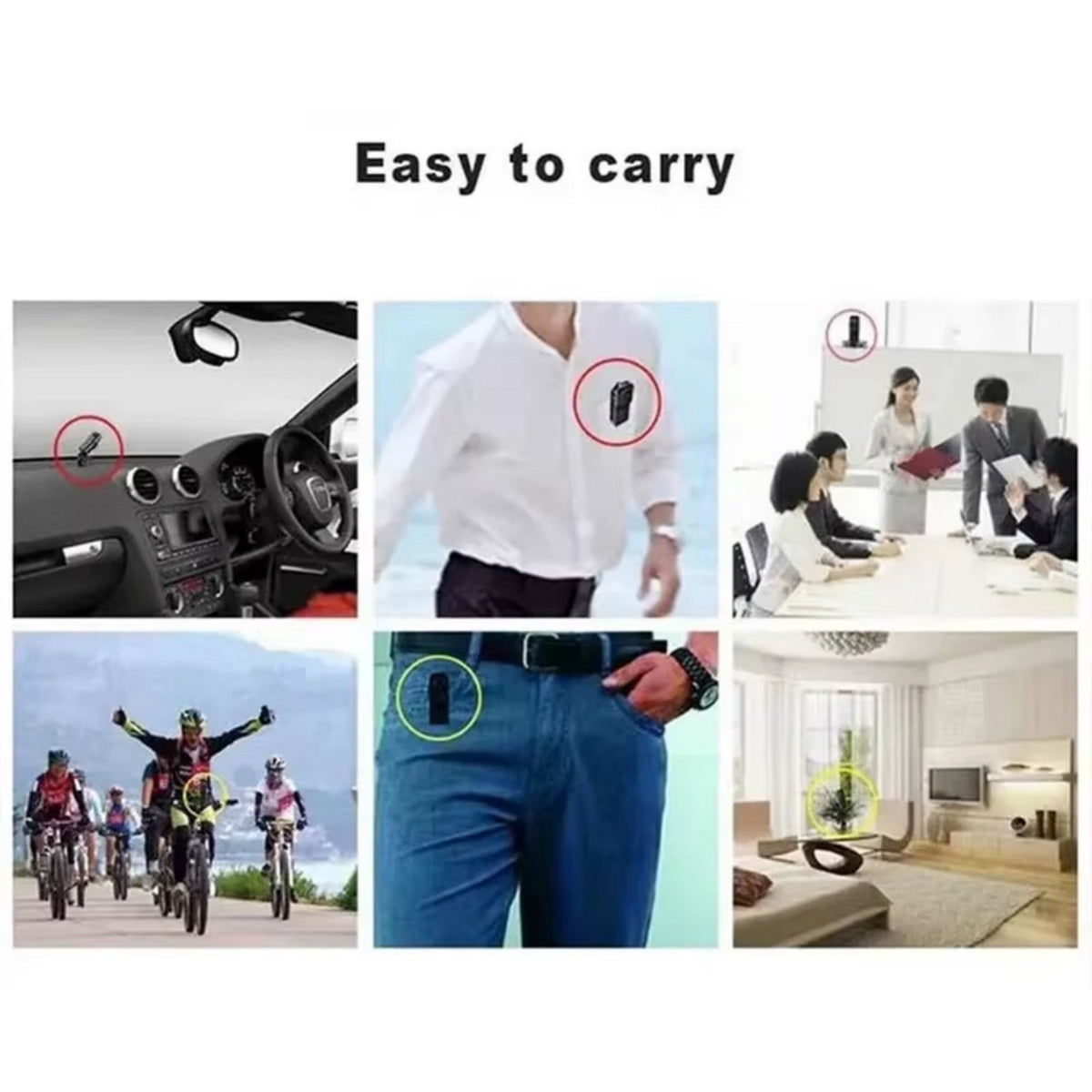 Mini Cameră Discretă Hozro DV – Supraveghere Portabilă HD, Autonomie 6 Ore și Slot MicroSD 128GB HOZRO