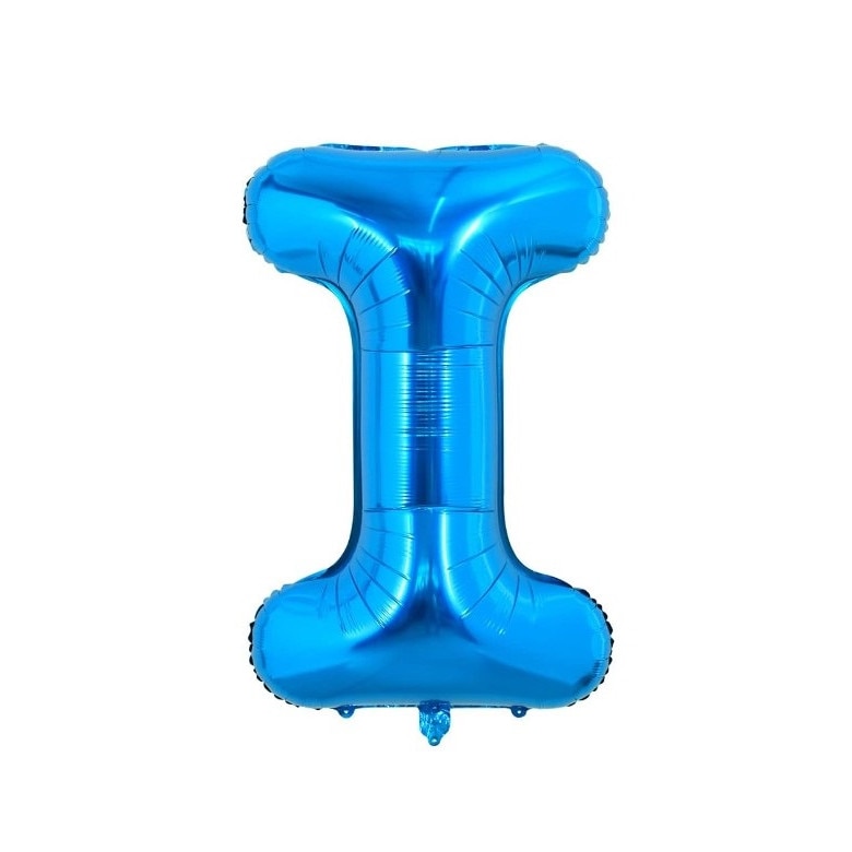 Balon folie HOZRO, diverse culori, in forma de litera I, 40 cm BESTSELLS