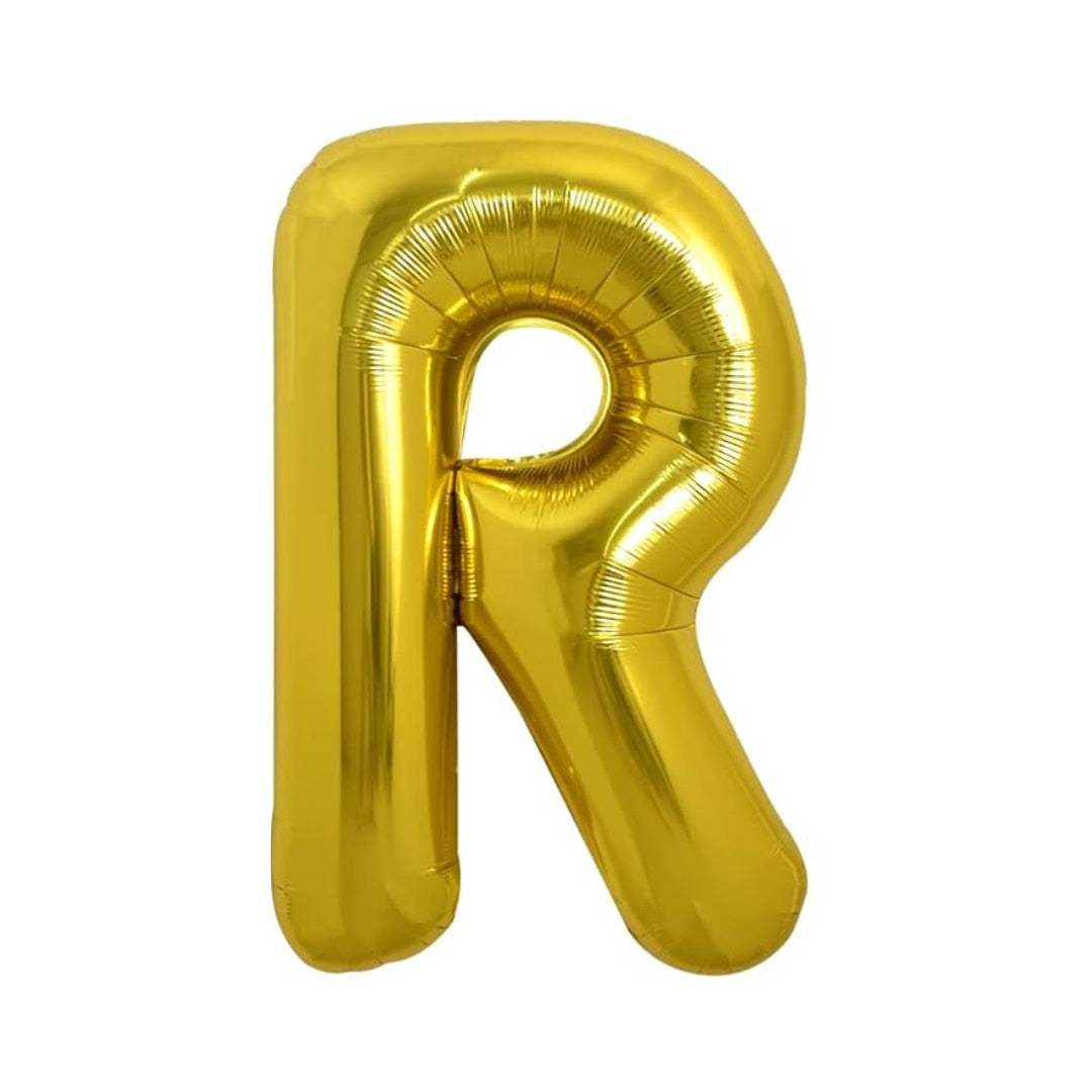 Balon folie HOZRO, gold, in forma de litera R BESTSELLS
