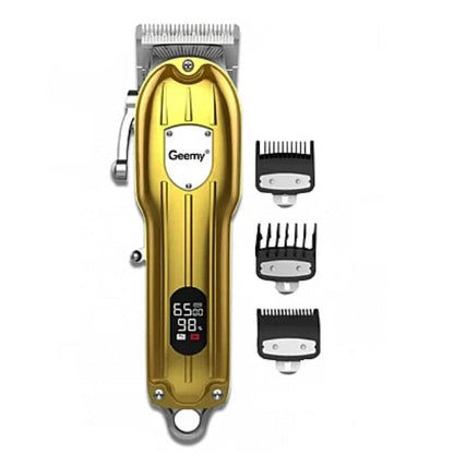Masina de tuns profesionala HOZRO GM-6716, carcasa metalica, cu afisaj, cu acumulator si 4 piepteni BESTSELLS