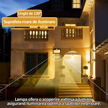 Lampă Solară HOZRO, Model KT 666-3W cu 3 Becuri LED – Iluminat Exterior Economic și Eficient, Încărcare Solară, Ideală pentru Curte, Grădină sau Camping HOZRO
