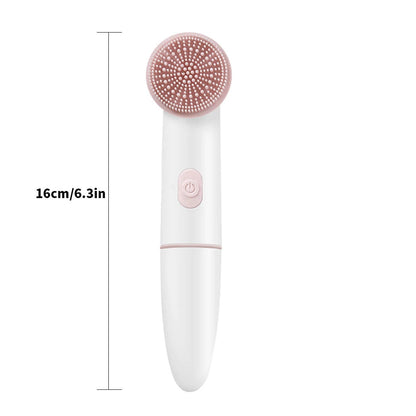 Perie electrica HOZRO cu vibratii si 2 capete interschimbabile pentru curatarea si exfolierea Tenului, Waterproof BESTSELLS