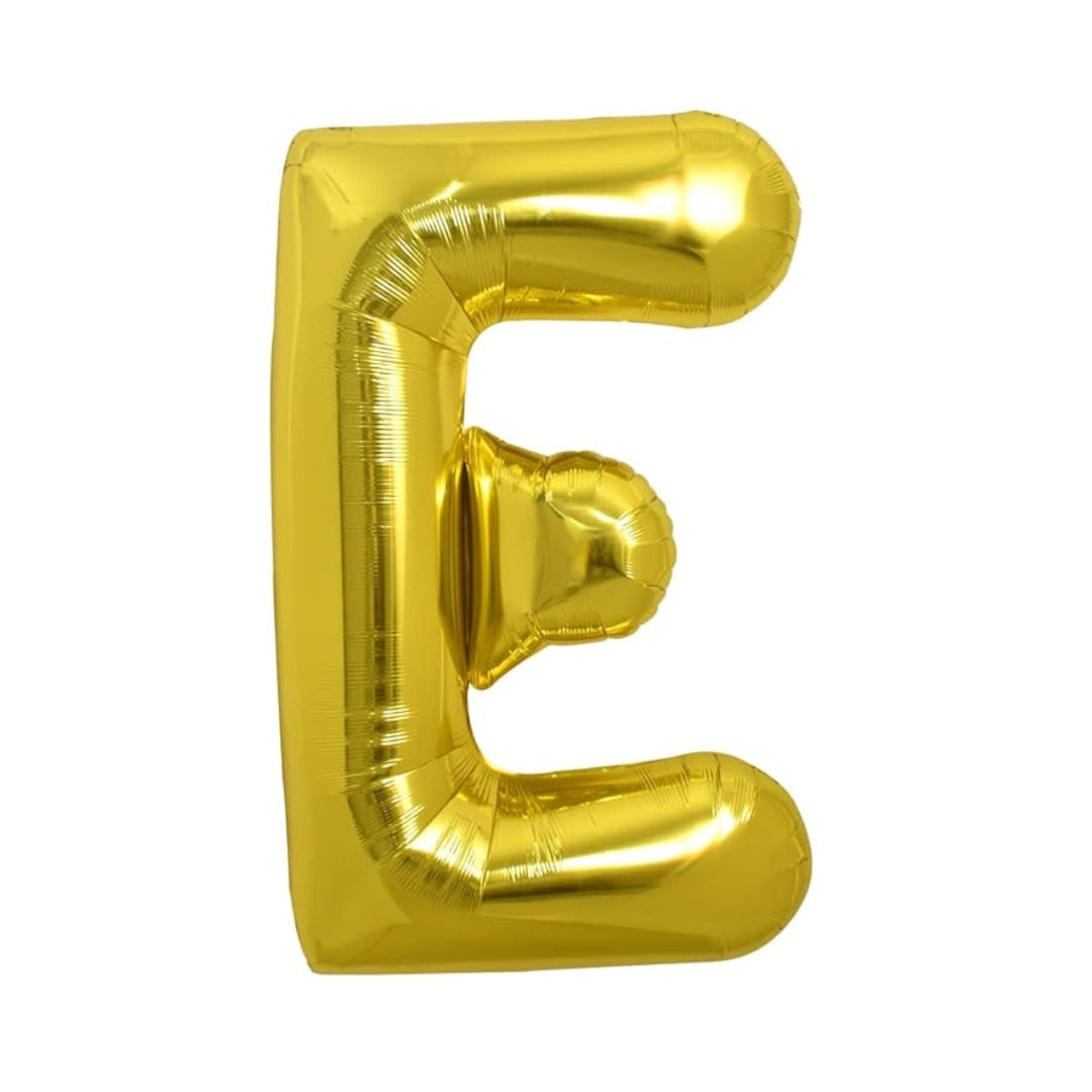 Balon folie HOZRO, gold, in forma de litera E BESTSELLS