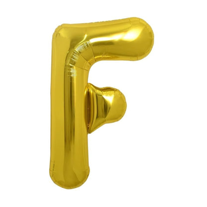 Balon folie HOZRO, gold, in forma de litera F, 40 cm BESTSELLS