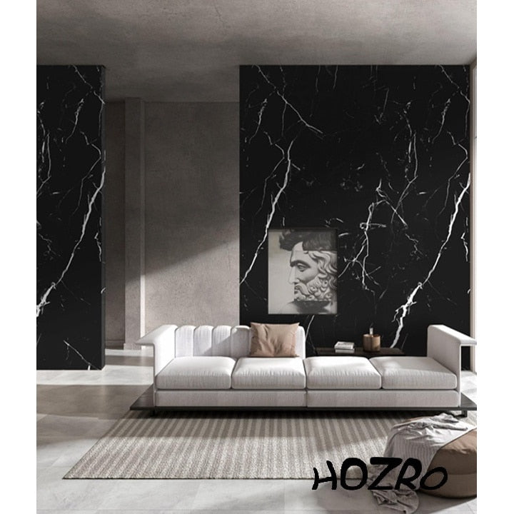 Set placi Hozro, Tapet imitatie Marmura decorativa autoadezive, pentru pereti, model abstract, 60x60 cm, 250-27, grosime 2mm BESTSELLS