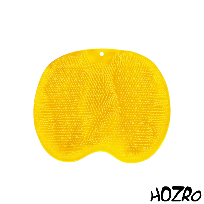 Preș Antiderapant de Baie HOZRO, din Silicon Galben, Rezistent și Flexibil, cu Ventuze Puternice pentru Siguranță în Cada sau Duș, Ideal pentru Protecția Copiilor și Adulților HOZRO