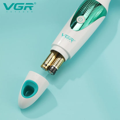 🪒 Aparat Multifuncțional de Tuns și Ras Corporal HOZRO V-720, Alb –  Alimentare cu Baterii, 5 Capete Interschimbabile HOZRO