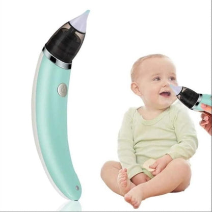 Aspirator nazal HOZRO®, cu doua capete de schimb, reincarcabil, 5 trepte de putere, alb HOZRO
