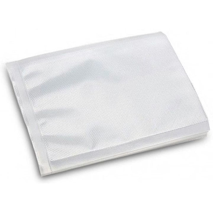 Hozro Set 100 pungi gofrate pentru aparatul de vidat, dimensiune 20 x 30 cm, gatirea Sous Vide, pentru aparat de vidat alimente, reutilizabile, rezistente, fara BPA, transparent BESTSELLS