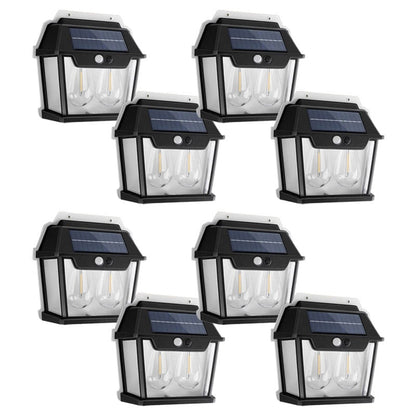 Lampa Solara de Perete HOZRO, Model KT-666, cu 2 Becuri LED, Senzor de Miscare, 2W, 17x18 cm HOZRO
