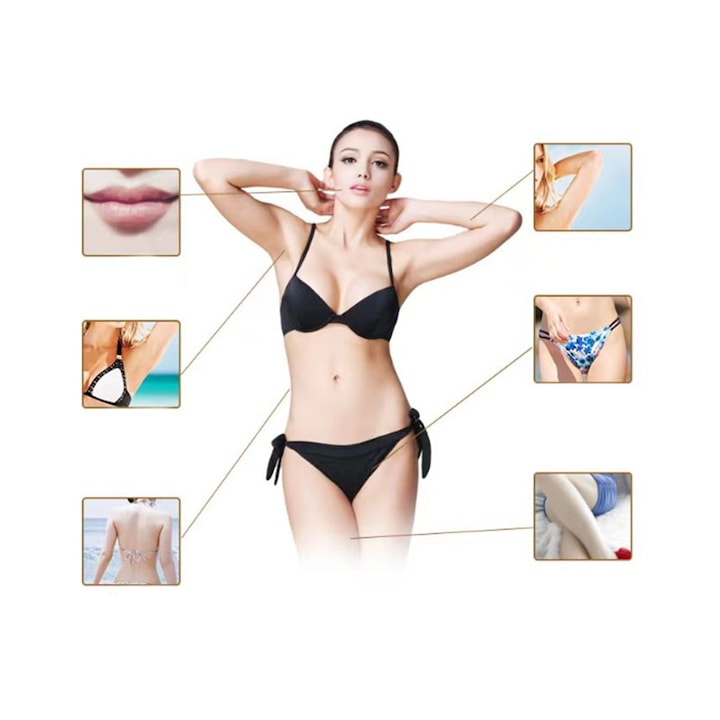Epilator Reîncărcabil  HOZRO Boxili 3 in 1, 2 Capete pentru Epilare și Ras, Acumulator și 2 Viteze, diverse culori HOZRO