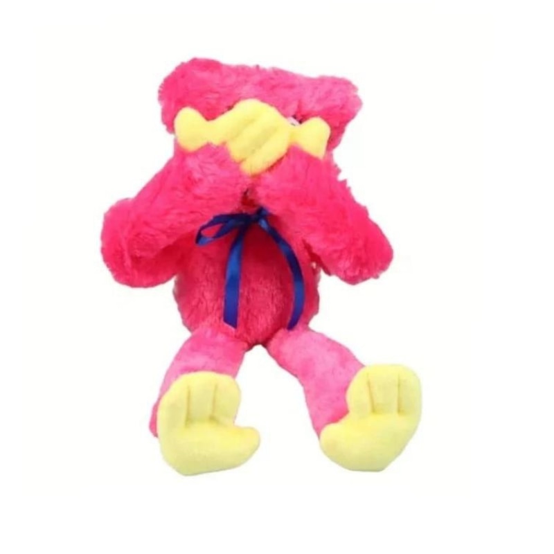 Jucarie de Plus, Huggy Wuggy, 40 cm, Brate Flexibile, color Albastru, HOZRO