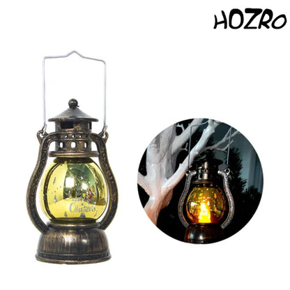 Felinar Decorativ HOZRO, cu Lumină LED Caldă, 10 cm, Culoare Auriu, Model 117-85 – Design Elegant, Perfect pentru Decor de Interior și Exterior, Baterii Incluse HOZRO