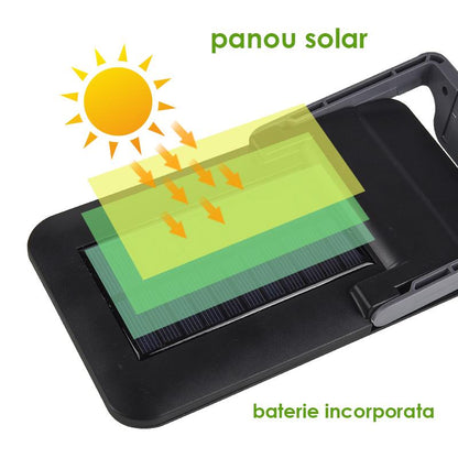 🔦 Lampă Solară Multifuncțională HOZRO JX-226, cu LED-uri COB Ultra-Luminoase HOZRO