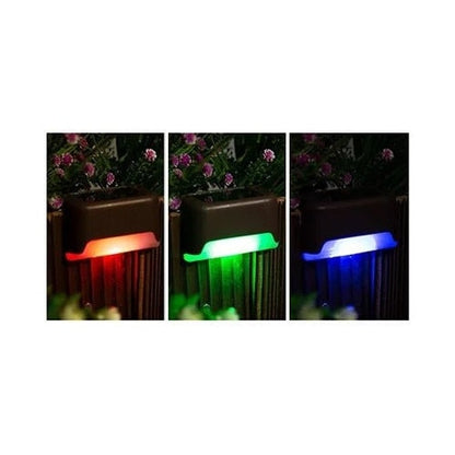 Set 4 Lampi solare de perete HOZRO, pentru exterior, iluminare sus și jos, culoare neagră, design modern și compact, dimensiune 7.5 x 7.5 cm, alimentare solară, protecție IP65 rezistentă la apă și praf, ideale pentru fațadă, gard, terasă HOZRO
